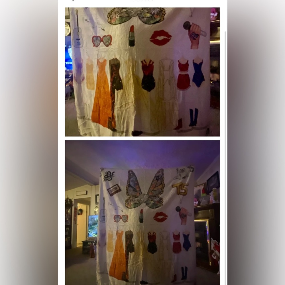 Pink Plush music singer themed blanket